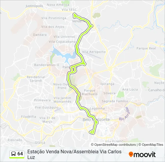 64 Bus Line Map