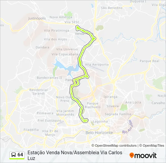 64 Bus Line Map