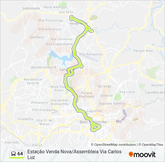 64 Bus Line Map