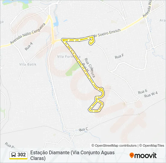 302 Bus Line Map