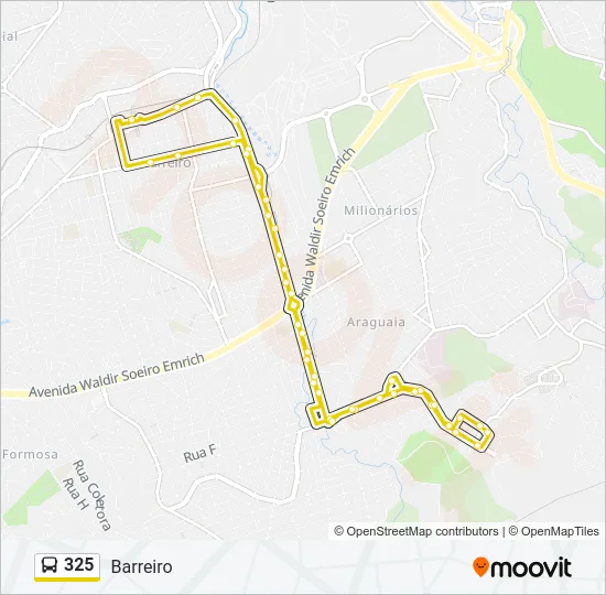 325 Bus Line Map