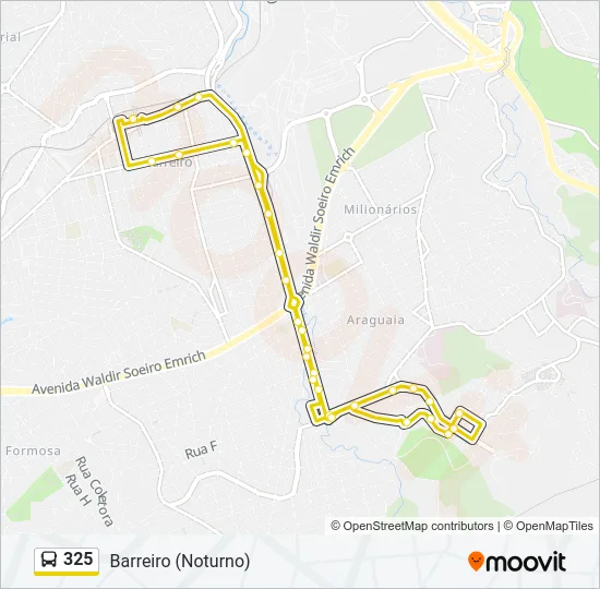 325 Bus Line Map