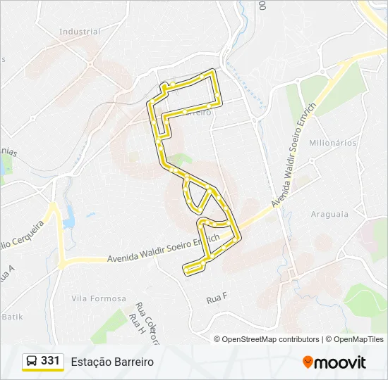 331 Bus Line Map