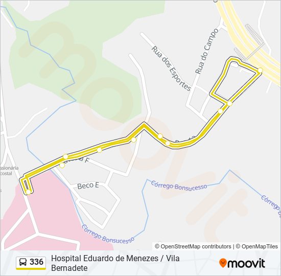 336 Route: Schedules, Stops & Maps - Vila Bernadete (Updated)