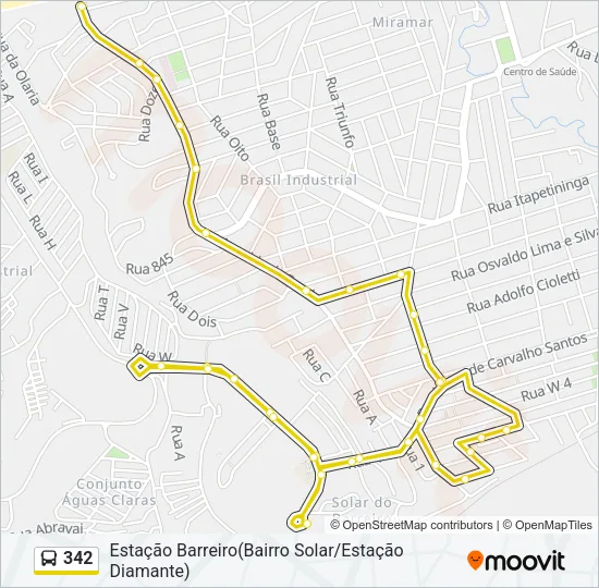 342 Bus Line Map