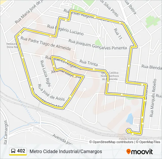 402 Bus Line Map