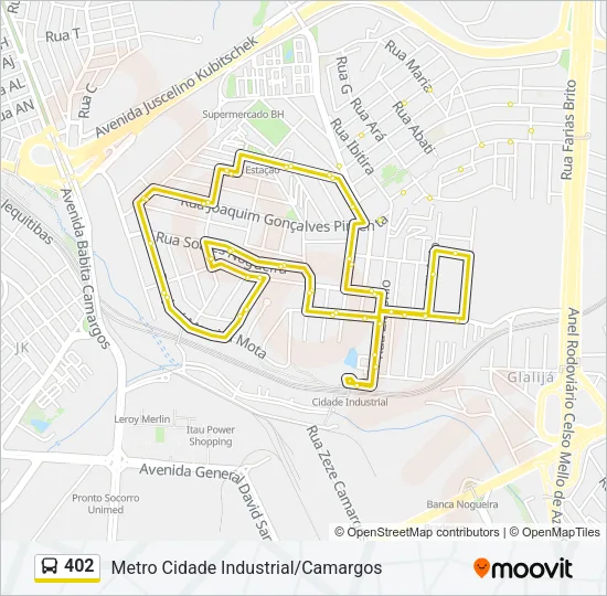 402 Bus Line Map