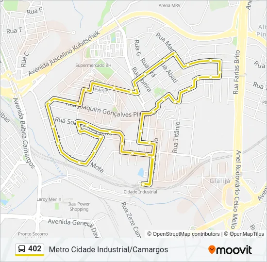402 Bus Line Map