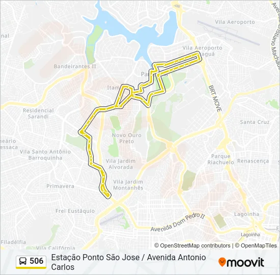506 Bus Line Map