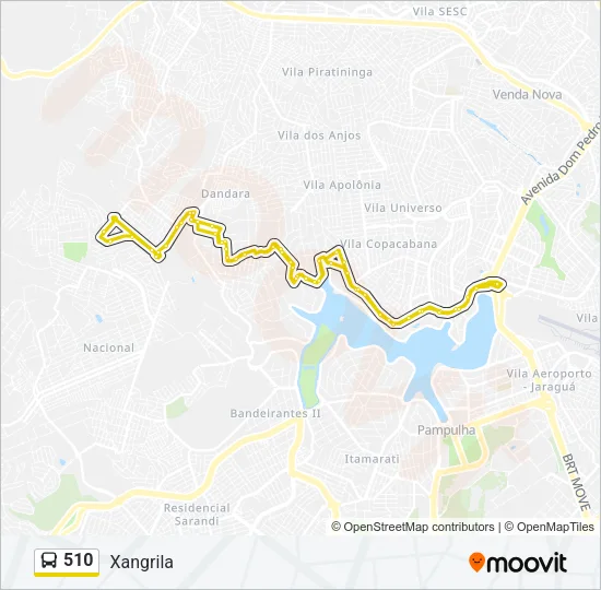 510 Bus Line Map