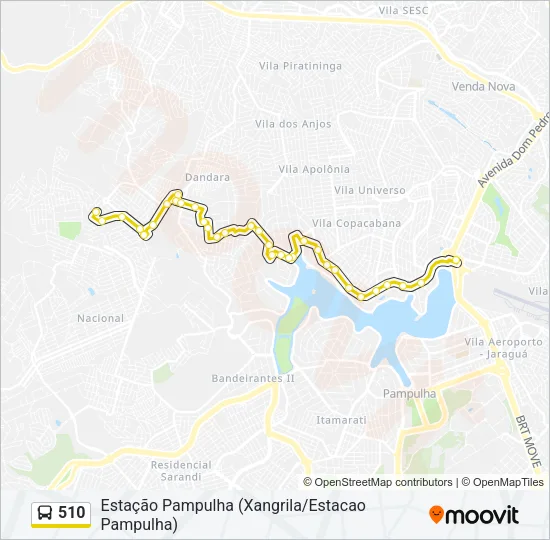 510 Bus Line Map