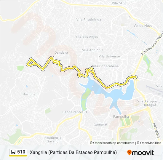 510 Bus Line Map