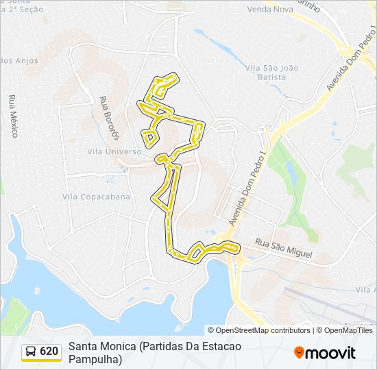 620 bus Line Map