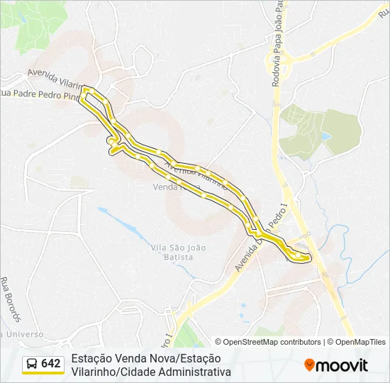 642 Bus Line Map