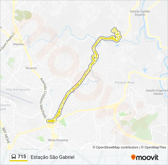 715 Bus Line Map