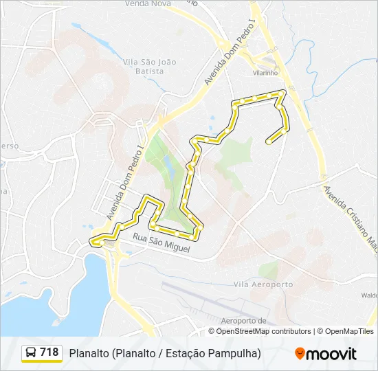718 Bus Line Map