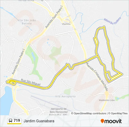 719 Bus Line Map