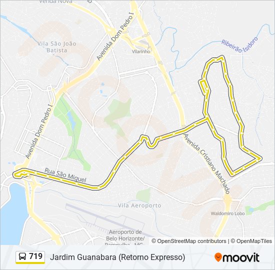 719 bus Line Map