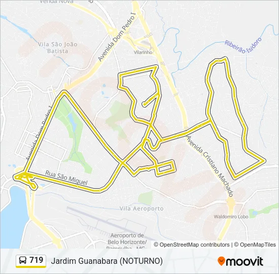 719 Bus Line Map
