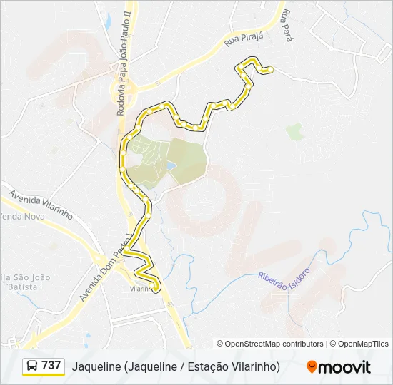 737 Bus Line Map