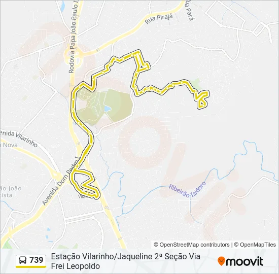739 Bus Line Map