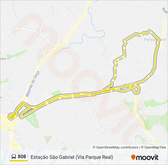808 Bus Line Map