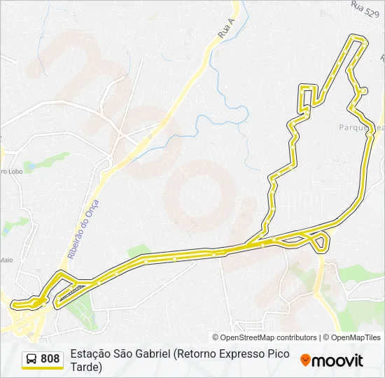808 Bus Line Map
