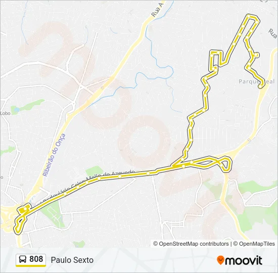 808 Bus Line Map