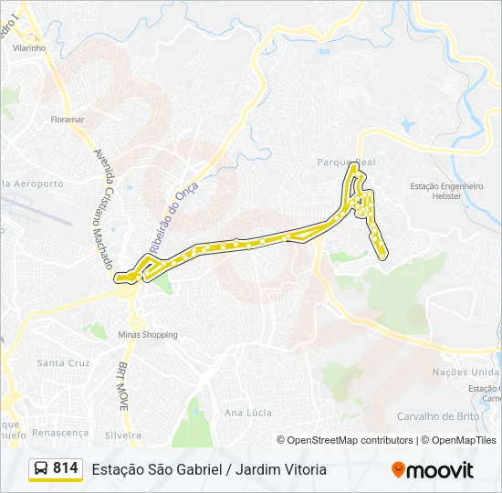 814 Bus Line Map