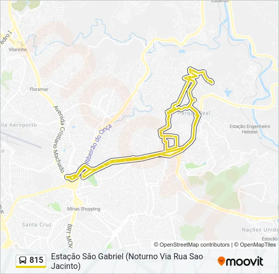 815 Bus Line Map