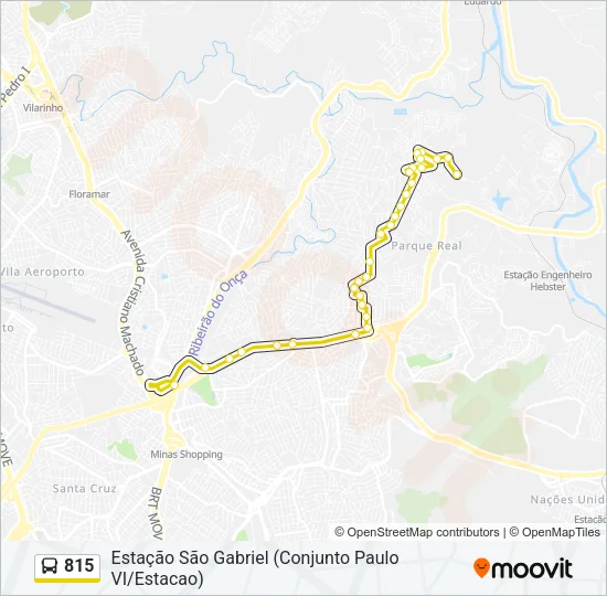 815 Bus Line Map