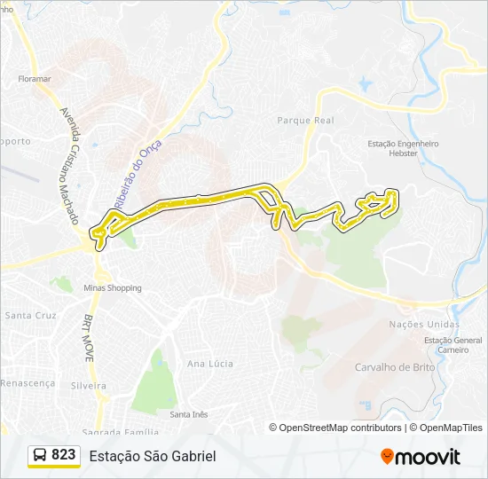 823 Bus Line Map