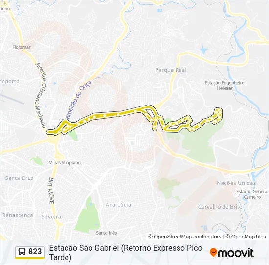 823 Bus Line Map