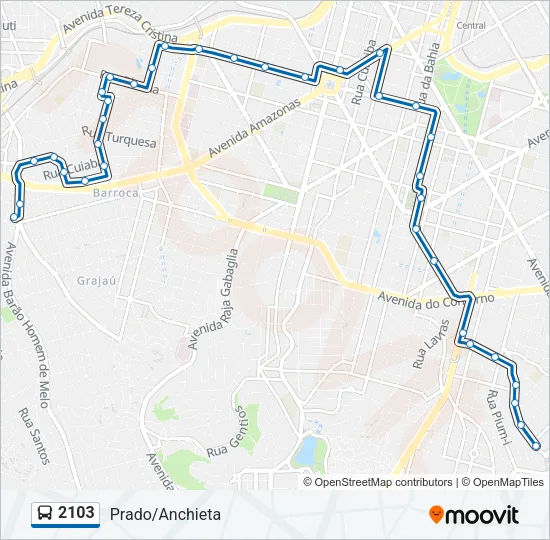 2103 Bus Line Map