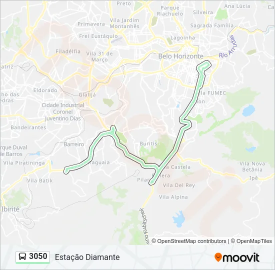 3050 Bus Line Map
