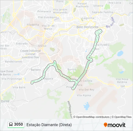 3050 Bus Line Map