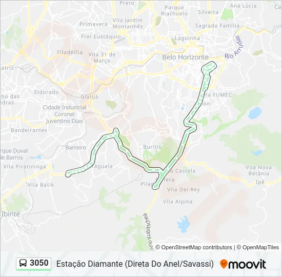 3050 Bus Line Map