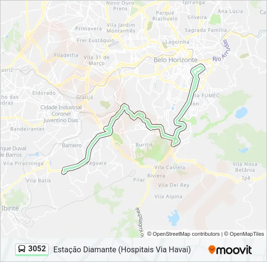 3052 Bus Line Map