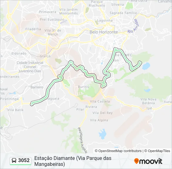 3052 Bus Line Map
