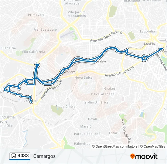 4033 Bus Line Map