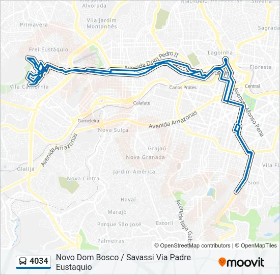 4034 Bus Line Map