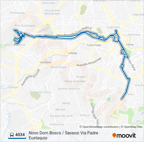 4034 Bus Line Map