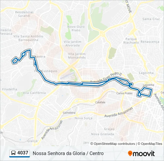 4037 Bus Line Map