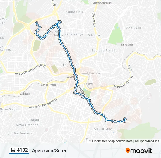 4102 Bus Line Map