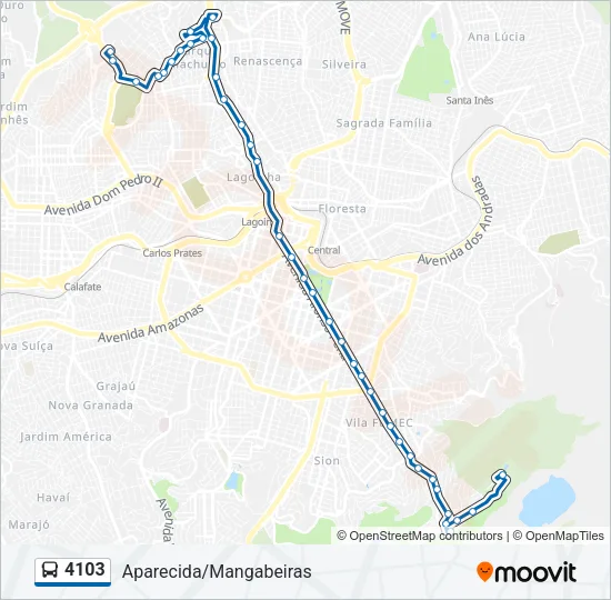 4103 Bus Line Map