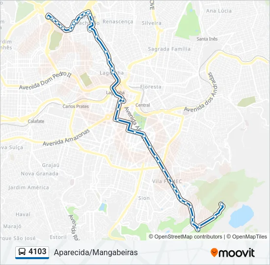 4103 Bus Line Map