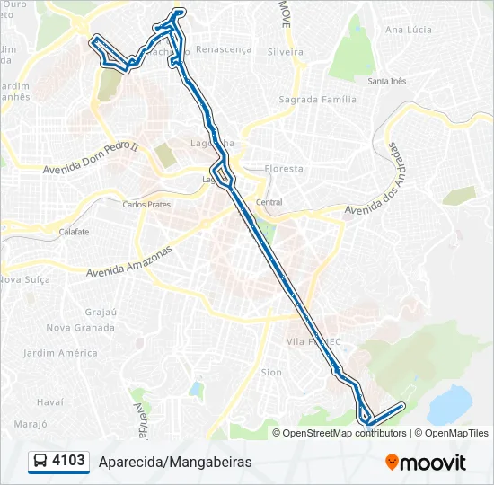 4103 Bus Line Map