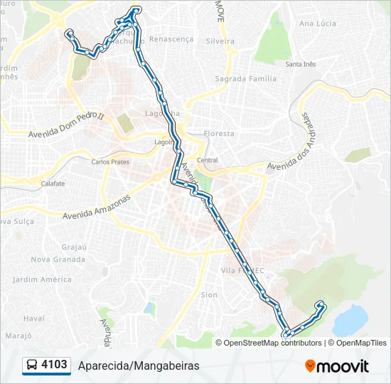 4103 Bus Line Map