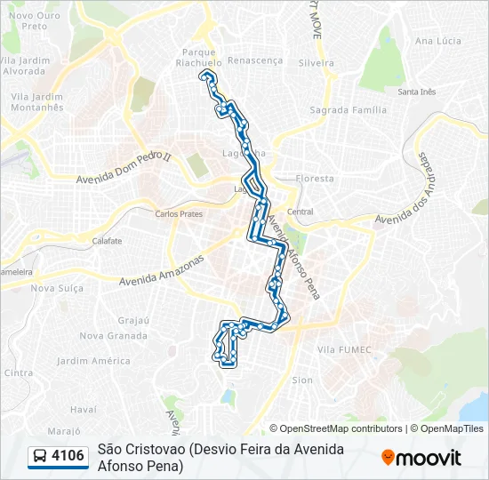 4106 Bus Line Map