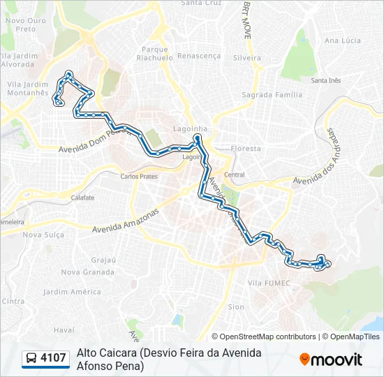 4107 Bus Line Map